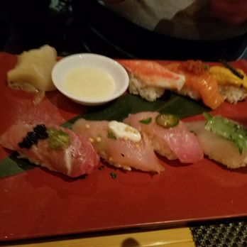 Sushi Roku - Matsu sushi dinner with alaskan king ctab. The sauce is a champage butter. - Sushi Bars Near Me - Pasadena, California