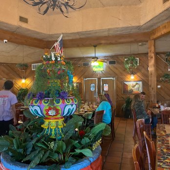La Palapa - a colorful christmas tree in a restaurant - Tex-Mex Near Me - Austin, Texas