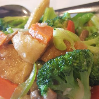 Banana Leaf - Buddhist veggie dish was just steamed veggies without flavor. - Malaysian Near Me - Houston, Texas Banana Leaf - Buddhist veggie dish was just steamed veggies without flavor. - Malaysian Near Me - Houston, Texas