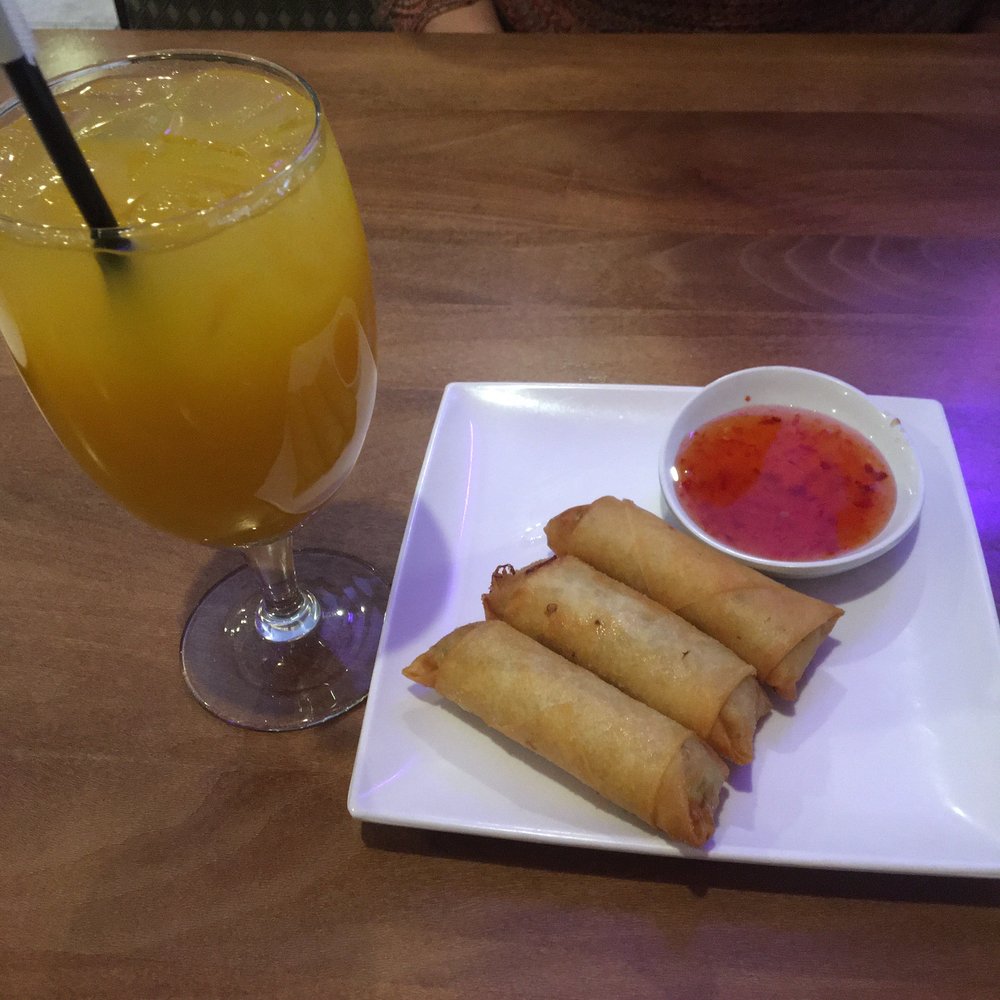 Tarntip Thai Cuisine - Crispy spring roll and mango juice - Thai Near Me - Fredericksburg, Virginia Tarntip Thai Cuisine - Crispy spring roll and mango juice - Thai Near Me - Fredericksburg, Virginia