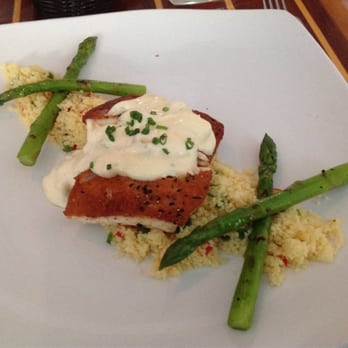 Blackfin Bistro - Pan fried grouper with risotto and key lime tartar sauce - Seafood Near Me - Key West, Florida