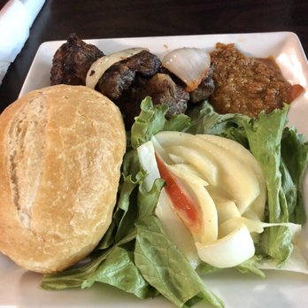 Unique African Cuisine - Deconstructed lamb sandwich - African Near Me - Houston, Texas Unique African Cuisine - Deconstructed lamb sandwich - African Near Me - Houston, Texas