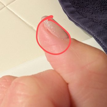 Beautiful Nails & Spa - Didn't even properly coat the full nail with gel polish. - Day Spas Near Me - Visalia, California