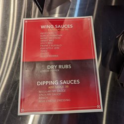 Toxic Burger - Menu of sauces