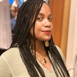 Glo On Braids & Natural Hairstyling - Medium box braids by Bibcy