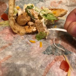 Plastic pieces in my chalupa. Plastic pieces in my chalupa.