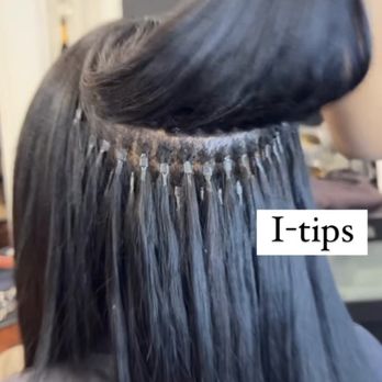 Canvas Hair Studio - An neat and seamless I-tip installation done at Houston weaves. - Hair Extensions Near Me - Houston, Texas