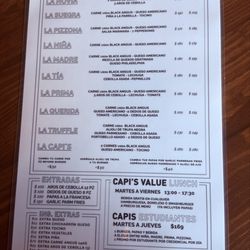 Capi’s - Menu