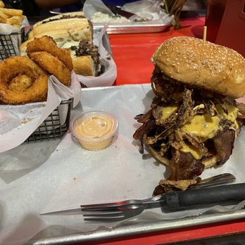 Brgr Stop - Onions Rings Bourbon Cowboy - American Near Me - Fort Lauderdale, Florida Brgr Stop - Onions Rings Bourbon Cowboy - American Near Me - Fort Lauderdale, Florida