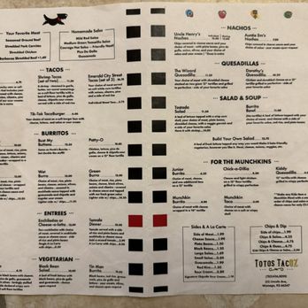Toto's Tacoz - The menu - Tacos Near Me - Wamego, Kansas