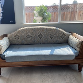 Sterling Custom Upholstery - Finished look of custom cushions. - Furniture Reupholstery Near Me - Mountain View, California