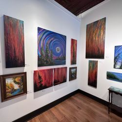 The Tin Ceiling Gallery - art gallery wall