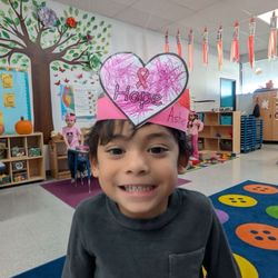 YMCA Preschool University - Breast cancer awareness crafts