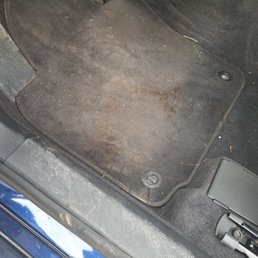 Dirt inside of car