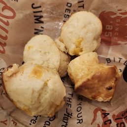 4 of the 6 starter cheese biscuits. Hot and fluffy