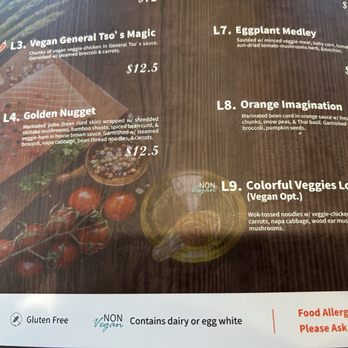 Sunflower Vegetarian Restaurant - Lunch menu - Vegetarian Near Me - Vienna, Virginia