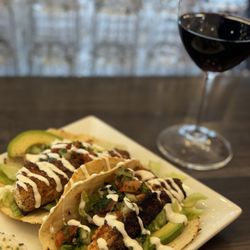 Corks & Hops - Halibut Tacos. A chefs special not a permanent item.