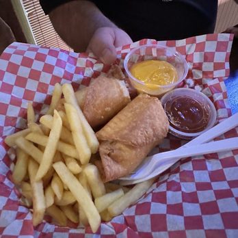 Back Home Brewery - Tortilla wrapped hot dog fried - Brewpubs Near Me - Ozark, Missouri