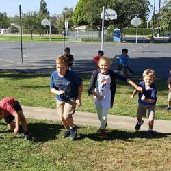 Discovering Science - Here are some of our Robotics Engineers enjoying a quick game of "Potential - Kinetic," before completing their Millennium Starships.