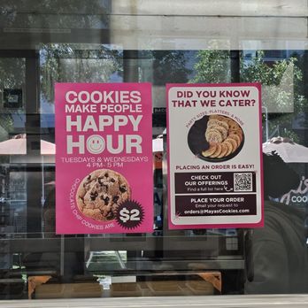 Maya’s Cookies - Happy Hour on Tues/Wed from 4-5pm- $2 chocolate chip cookies! - Vegan Near Me - San Marcos, California