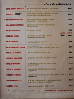 Menu photo 2 La Norberta San Andrés Cholula, PUE Menu photo 2 La Norberta San Andrés Cholula, PUE