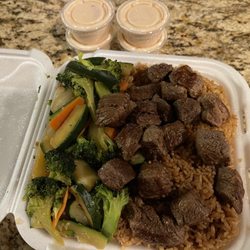 Hibachi Teriyaki Steak with vegetable with YumYum Sauce