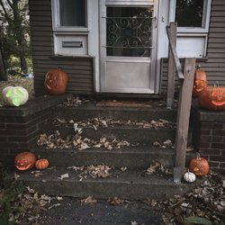 Storybook Orchard - Our carved pumpkins picked at the farm