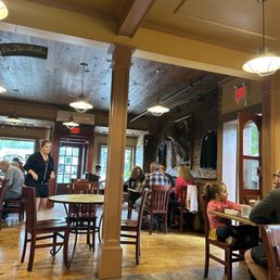 Indoor season felt like outdoor seating with their door left open Indoor season felt like outdoor seating with their door left open