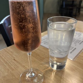 Lime & Cilantro - A little Rosé while I waited on my cousin ;-) - Latin American Near Me - Silver Spring, Maryland