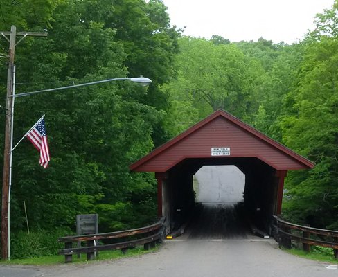 Historic Newfield Covered Bridge by null