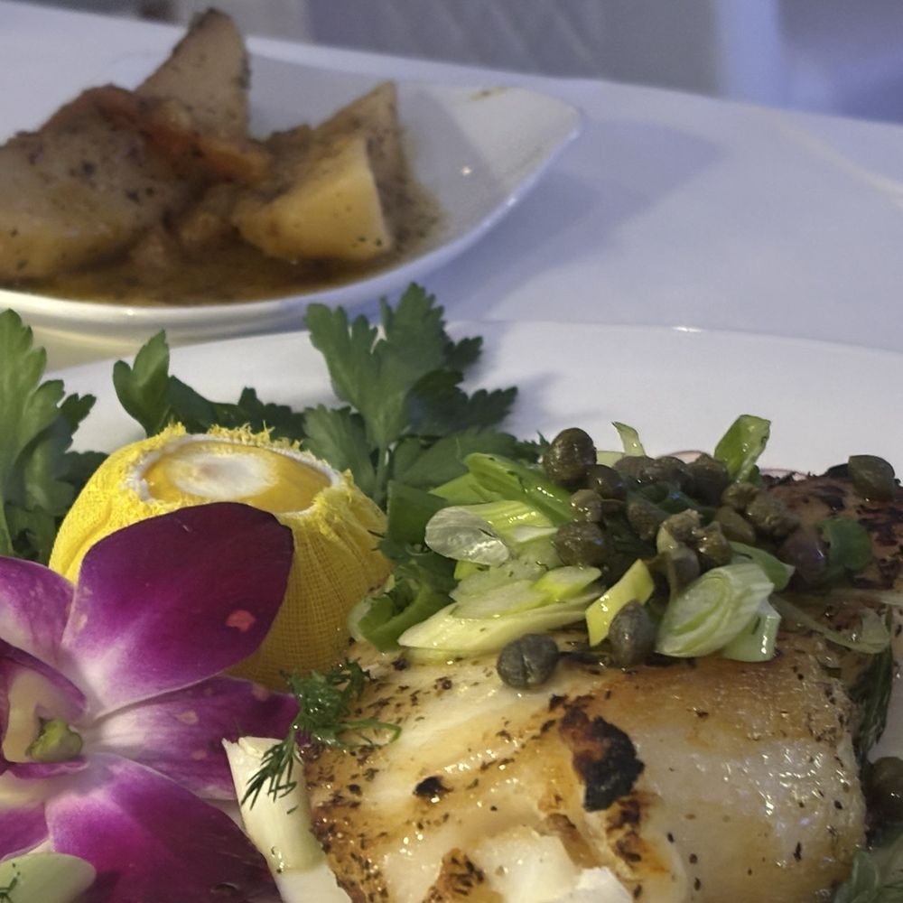 Sea Grill - Chilean Sea Bass very tasty - Greek Near Me - North Miami Beach, Florida