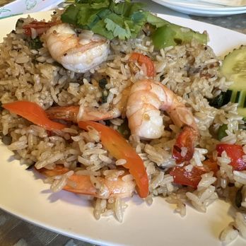 The Original Khun Dang Thai Restaurant - Mint fried rice with shrimp. - Thai Near Me - Van Nuys, California