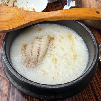 Bazaar Sonoma - Congee with black cod. - Desserts Near Me - Forestville, California