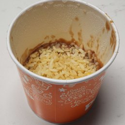 This is what they sell for $3.09 - about a half a cup of red beans and rice. This is what they sell for $3.09 - about a half a cup of red beans and rice.