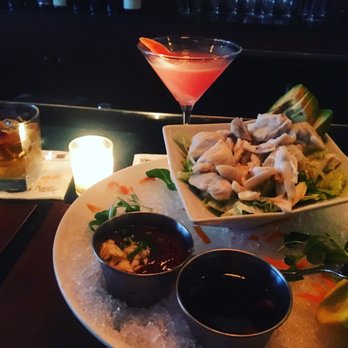 Roots Steakhouse - Drinks with lump crab cocktail - Steakhouses Near Me - Ridgewood, New Jersey