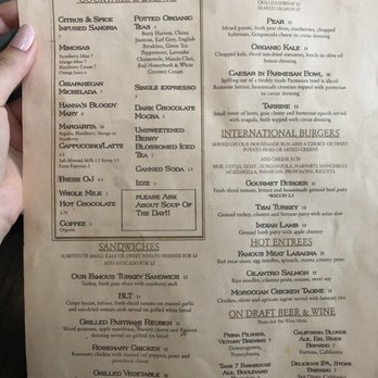 Hanna's Gourmet - Menu 5/2019 - Modern European Near Me - San Diego, California