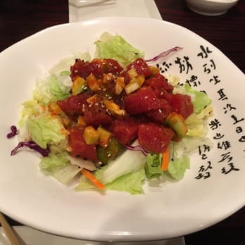 Oiso - Tuna and Avocado salad. It's spicy but not too spicy. But then again, I eat fire. - Japanese Near Me - Cary, North Carolina Oiso - Tuna and Avocado salad. It's spicy but not too spicy. But then again, I eat fire. - Japanese Near Me - Cary, North Carolina