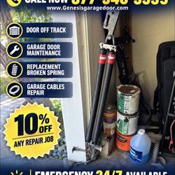 Genesis Garage Door & Gate - #brokenspring #openerrepair #electricgaterepair #cableinstallation #garagedoorrepair