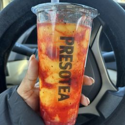 Mangonada with coconut lychee jelly Mangonada with coconut lychee jelly
