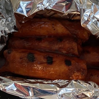 Imperial Pizza - Pizza logs done "q style" smothered in hot bbq sauce. Game changer! - Pizza Near Me - Buffalo, New York Imperial Pizza - Pizza logs done "q style" smothered in hot bbq sauce. Game changer! - Pizza Near Me - Buffalo, New York
