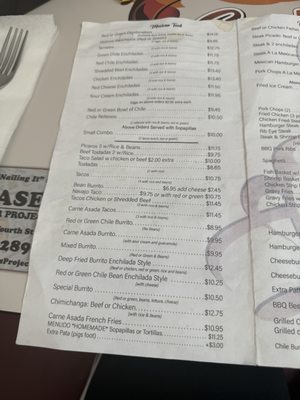 Menu photo 2 Brown Mug Cafe Winslow, AZ