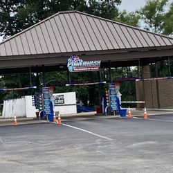 VP Power Wash Car wash - view of drive lanes to enter car wash