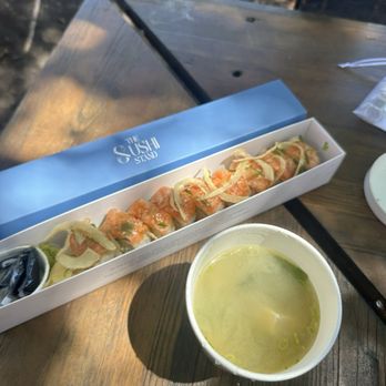 The Sushi Stand - Tequila Sunrise and miso soup - Sushi Bars Near Me - San Diego, California
