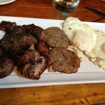 Mindy's Bakery - Two eggs over medium, the melt in your mouth breakfast sausage and breakfast potatoes. - Desserts Near Me - Chicago, Illinois