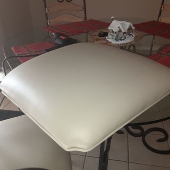Marcela's Interiors - Looking good ,color chosen was complete match for kitchen chairs. - Furniture Reupholstery Near Me - El Mirage, Arizona Marcela's Interiors - Looking good ,color chosen was complete match for kitchen chairs. - Furniture Reupholstery Near Me - El Mirage, Arizona