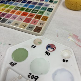 Color Me Mine - Paint palette + color choices - Paint-Your-Own Pottery Near Me - Daly City, California
