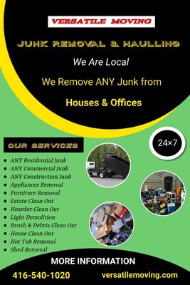 Junk Removal - Call today for a quick estimate! Junk Removal - Call today for a quick estimate!