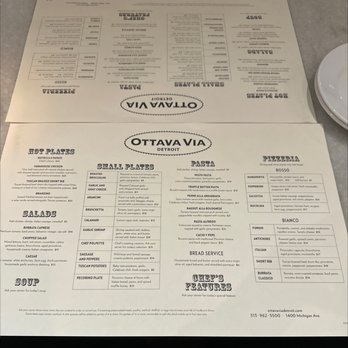 Ottava Via - Menu - Pizza Near Me - Detroit, Michigan Ottava Via - Menu - Pizza Near Me - Detroit, Michigan
