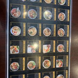 Menu as of Feb 2025