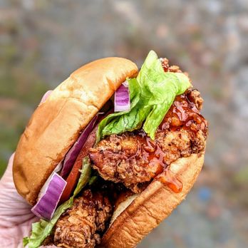 Derita Dairy Bar - Hot Honey Fried Chicken Sandwich - Ice Cream & Frozen Yogurt Near Me - Charlotte, North Carolina Derita Dairy Bar - Hot Honey Fried Chicken Sandwich - Ice Cream & Frozen Yogurt Near Me - Charlotte, North Carolina